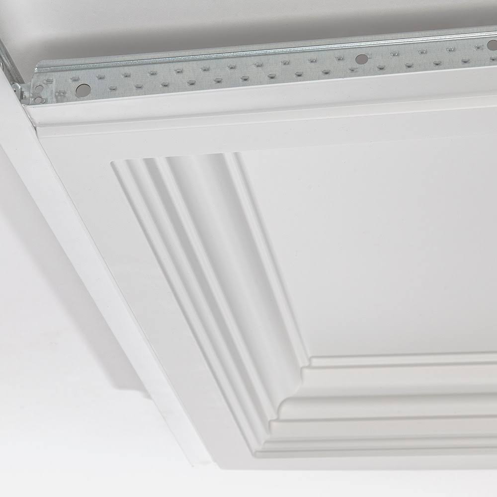 24-in x 24-in White Drop Panel Ceiling Tiles K23179