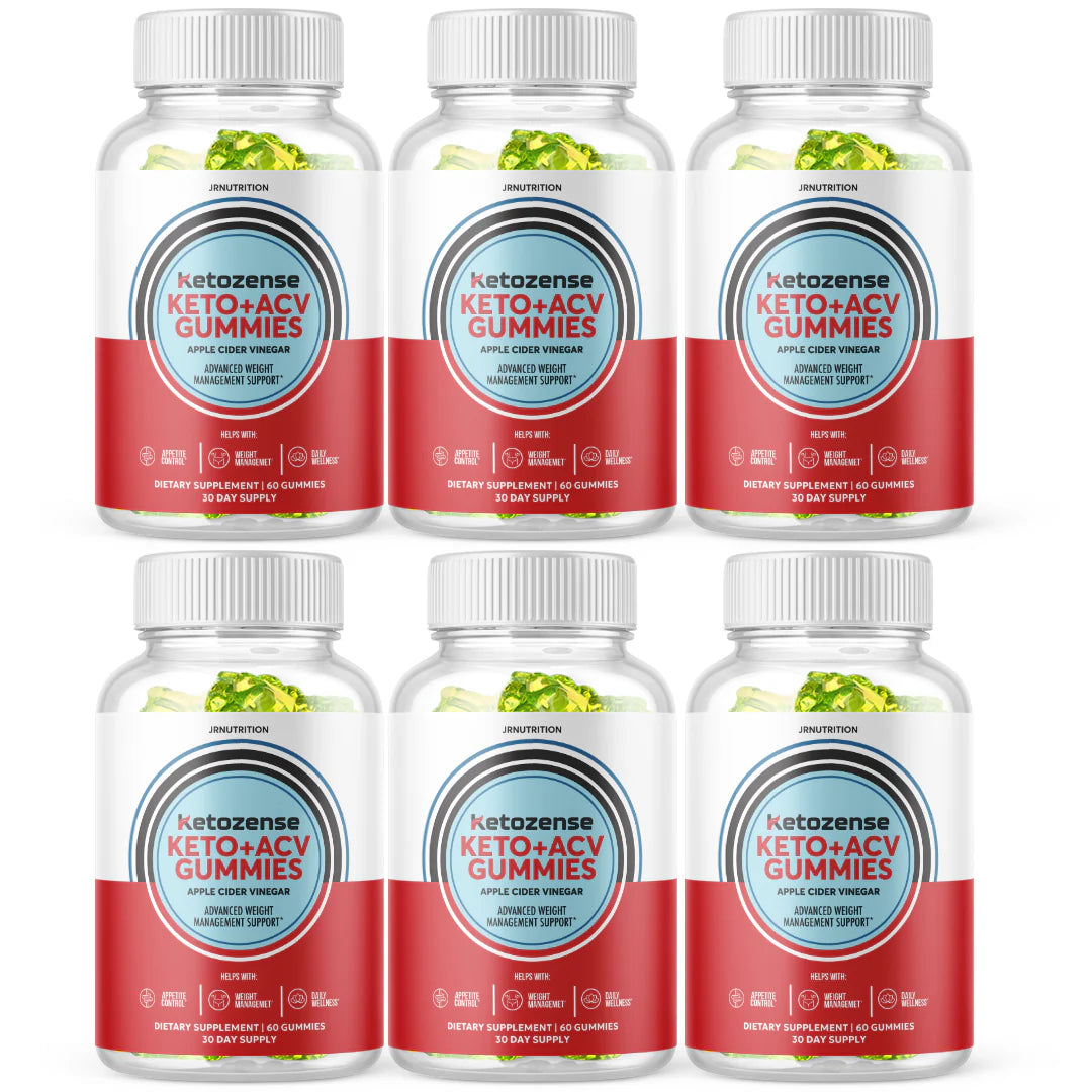 Keto ACV 1000mg Gummies 6 Bottles A800