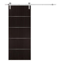 Sliding Barn Door 36x80 Wenge Stainless Steel Hardware Rail 6.6ft X8265
