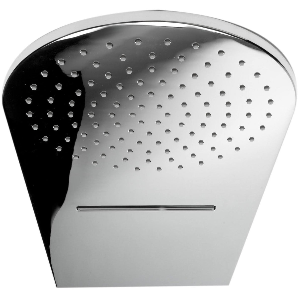 Polished Chrome 10x22 Wall-Mounted Square Waterfall Rain Shower Head J585418