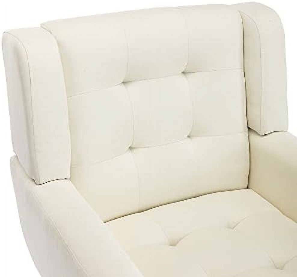 Yellow Upholstered Fabric Accent Chair with Arms E9546
