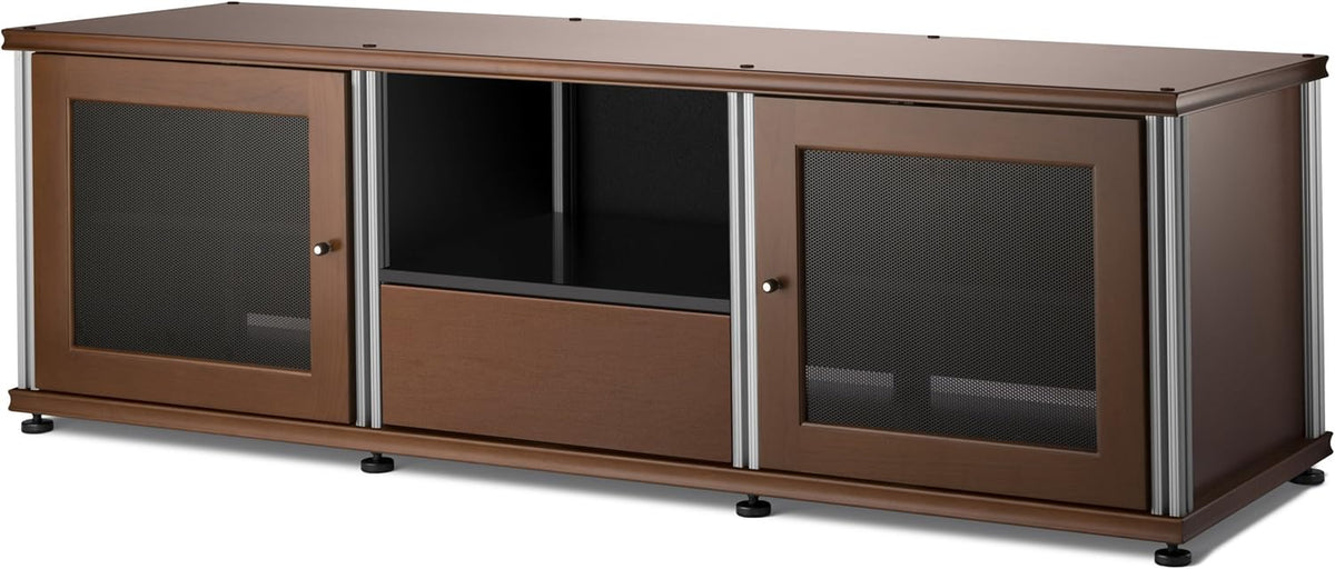 Walnut Black A/V Cabinet with Three Doors M974