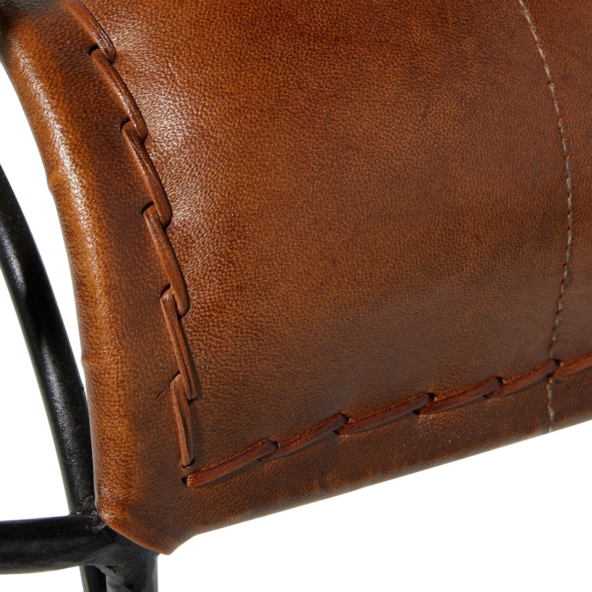 Brown Leather Accent Chair A2211