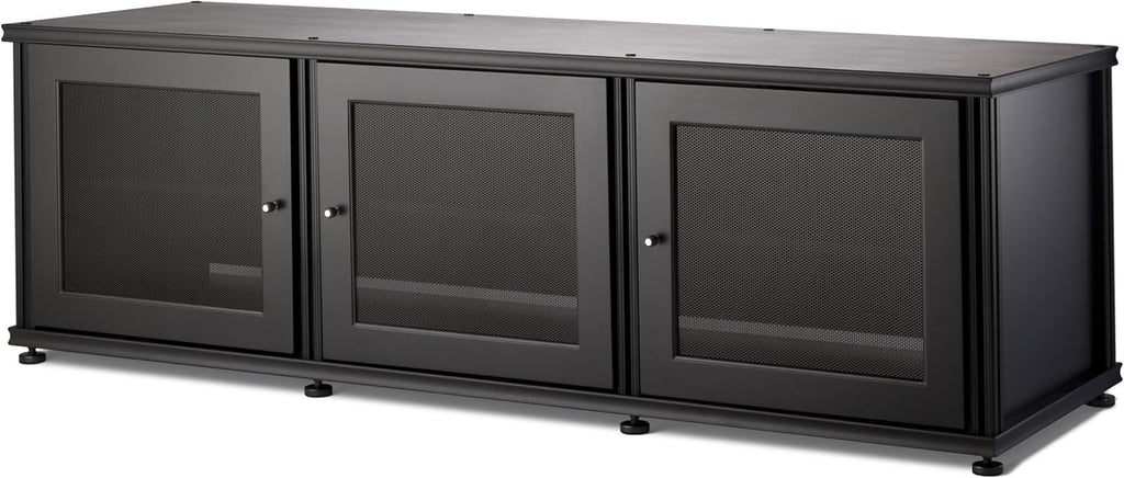 Walnut Black A/V Cabinet with Three Doors M974