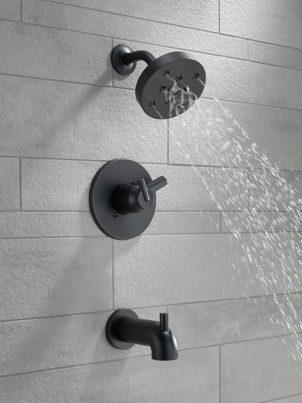 Matte Black Tub & Shower Trim F58831