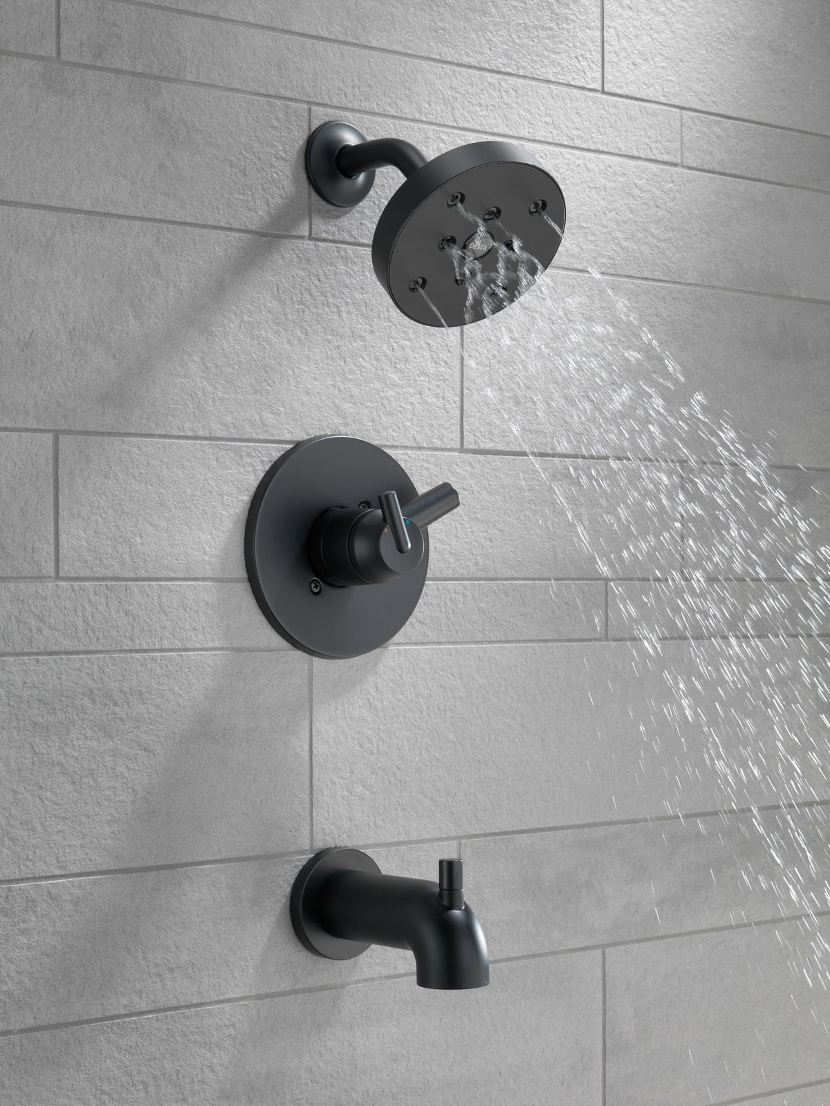 Matte Black Tub & Shower Trim F58831