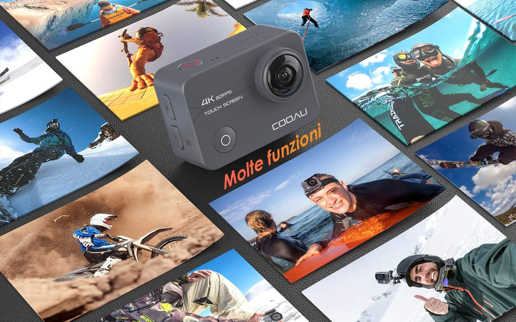 Native 4K 60fps 20MP Touch Screen Wi-Fi Action Sports Camera with 40M Waterproof Case Y8964