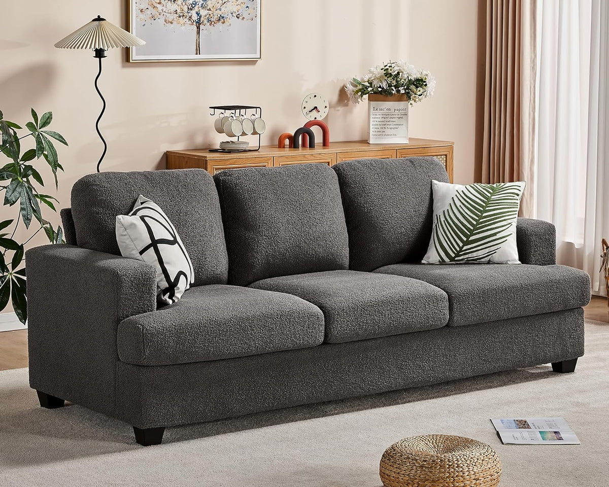 Grey Chenille 3 Seater Sofa I93989