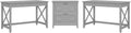2 Person Desk Set with Lateral File Cabinet P80857