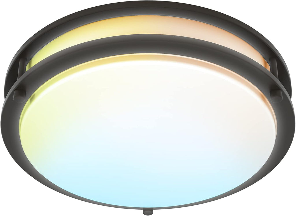 10 Inch Smart WiFi LED Ceiling Light Fixture, Brushed Nickel, 1 Pack L5970