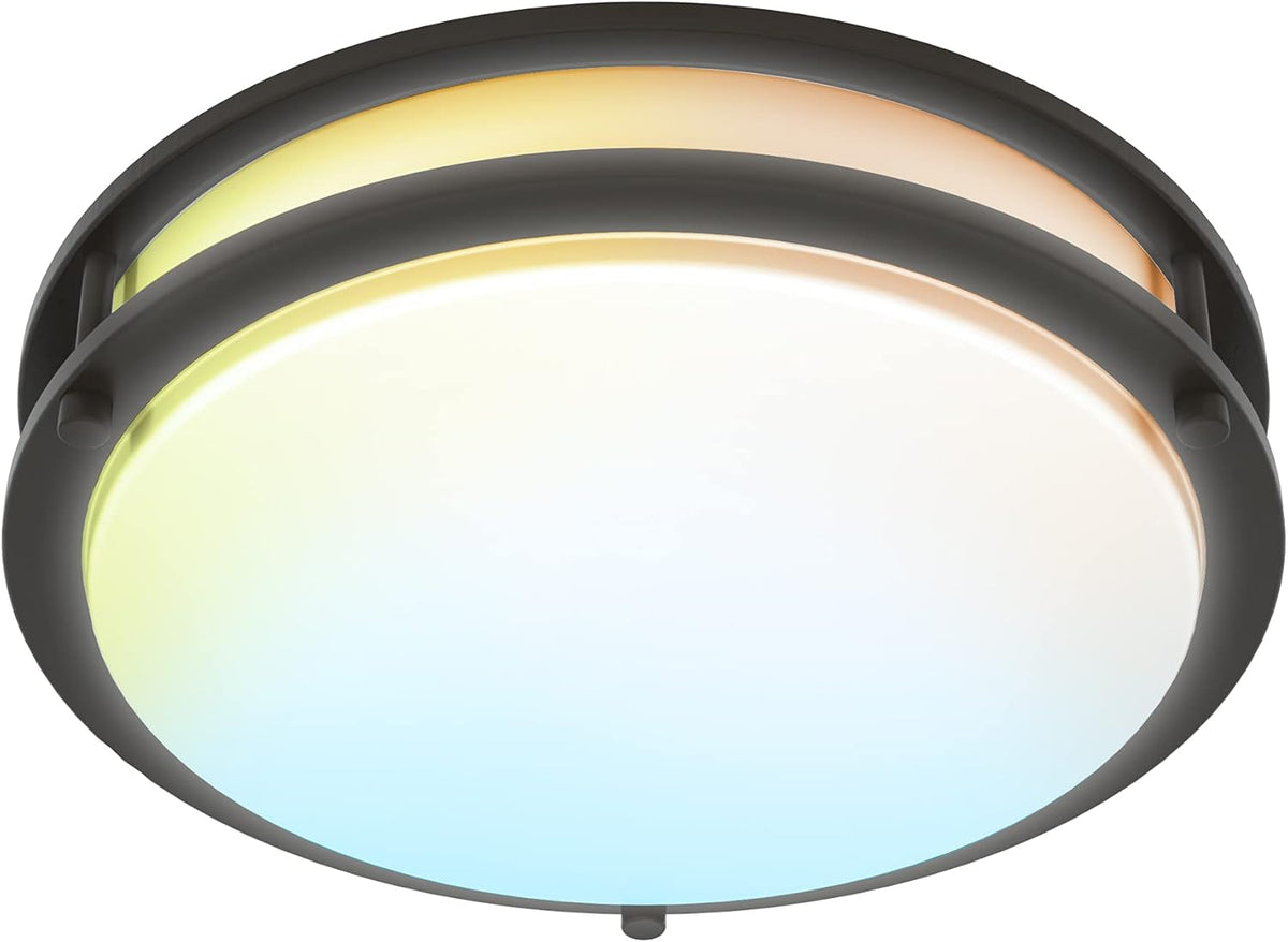 10 Inch Smart WiFi LED Ceiling Light Fixture, Brushed Nickel, 1 Pack L5970