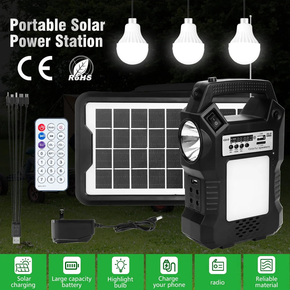 Portable Power Station with Solar Panels W1441