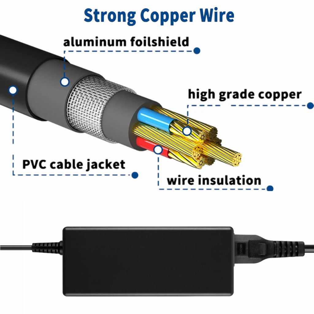 Compatible AC/DC Adapter Replacement Desktop Power Supply Cord Cable Charger O817