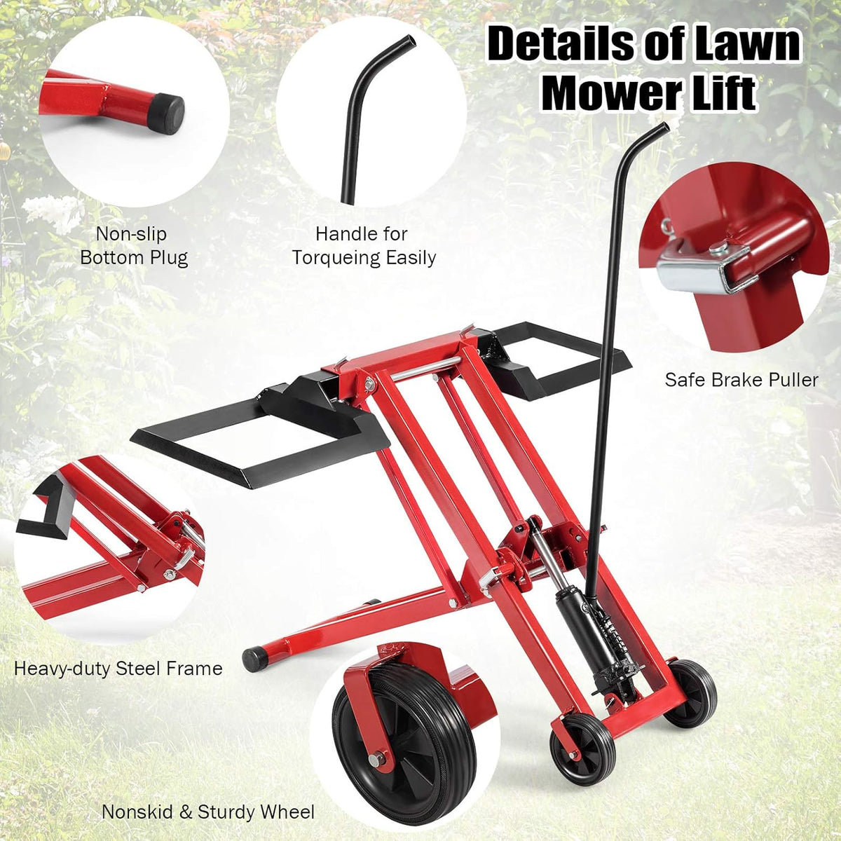 Hydraulic Lawn Mower Lift, 500-lb Capacity P777481