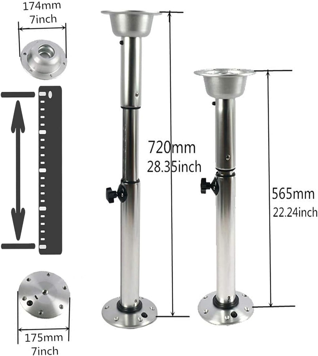 Adjustable Telescopic Table Pedestal Stand Base 22-28 Inch O676
