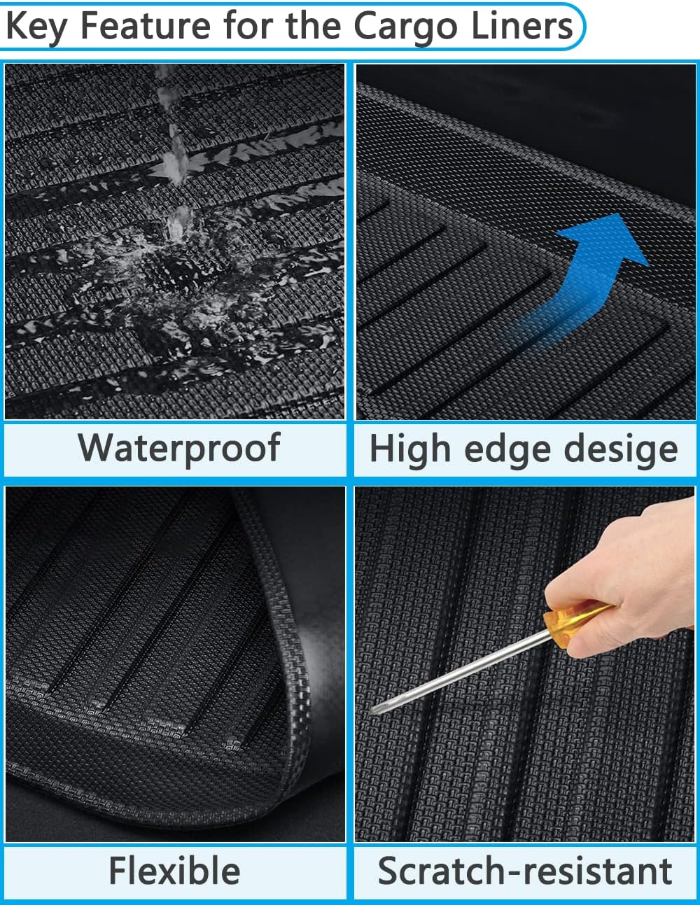 All Weather Rear Cargo Trunk Tray Floor Mat D659