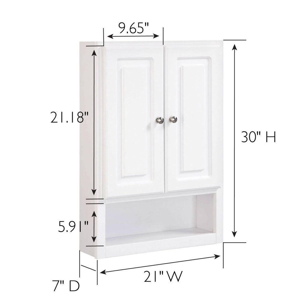 2-Door 21 in. Bathroom Wall Cabinet in White I4120