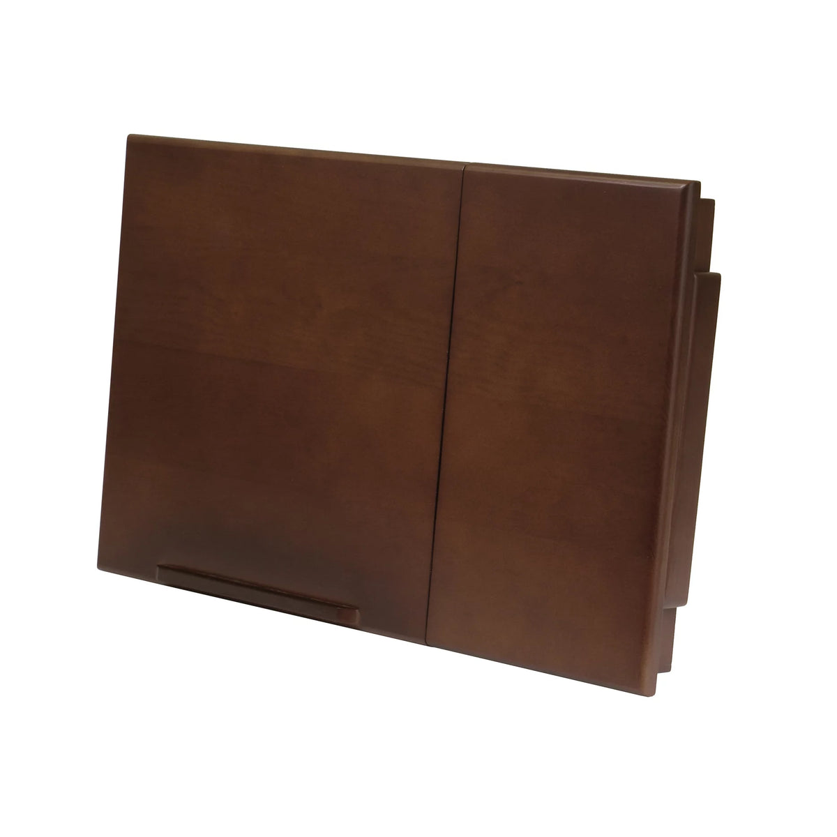 Walnut Wood Flip Top Lap Desk with Drawer H30775