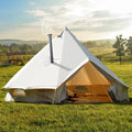 4 Seasons Waterproof Cotton Camping Tent with Stove Jacks E27978