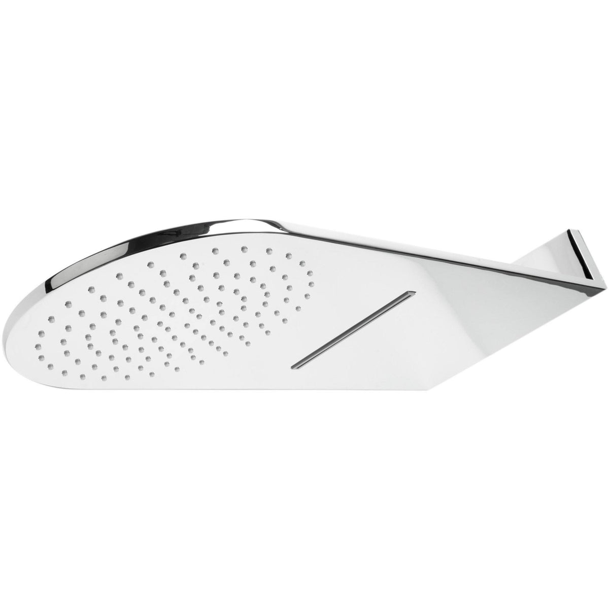 Polished Chrome 10x22 Wall-Mounted Square Waterfall Rain Shower Head J585418