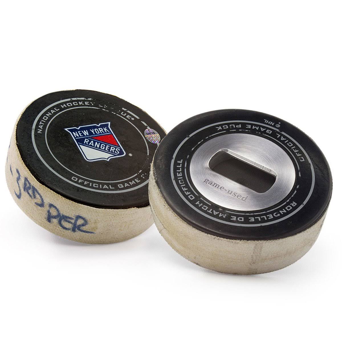 Game-Used Puck Bottle Opener M6090