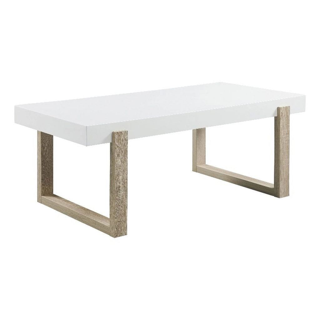 White High Gloss Rectangular Coffee Table R744724