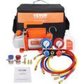 120V 1/5 HP 3.5 CFM HVAC Vacuum Pump with Gauge Set H701628