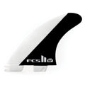 Tri Fin Set Black/White Medium P872