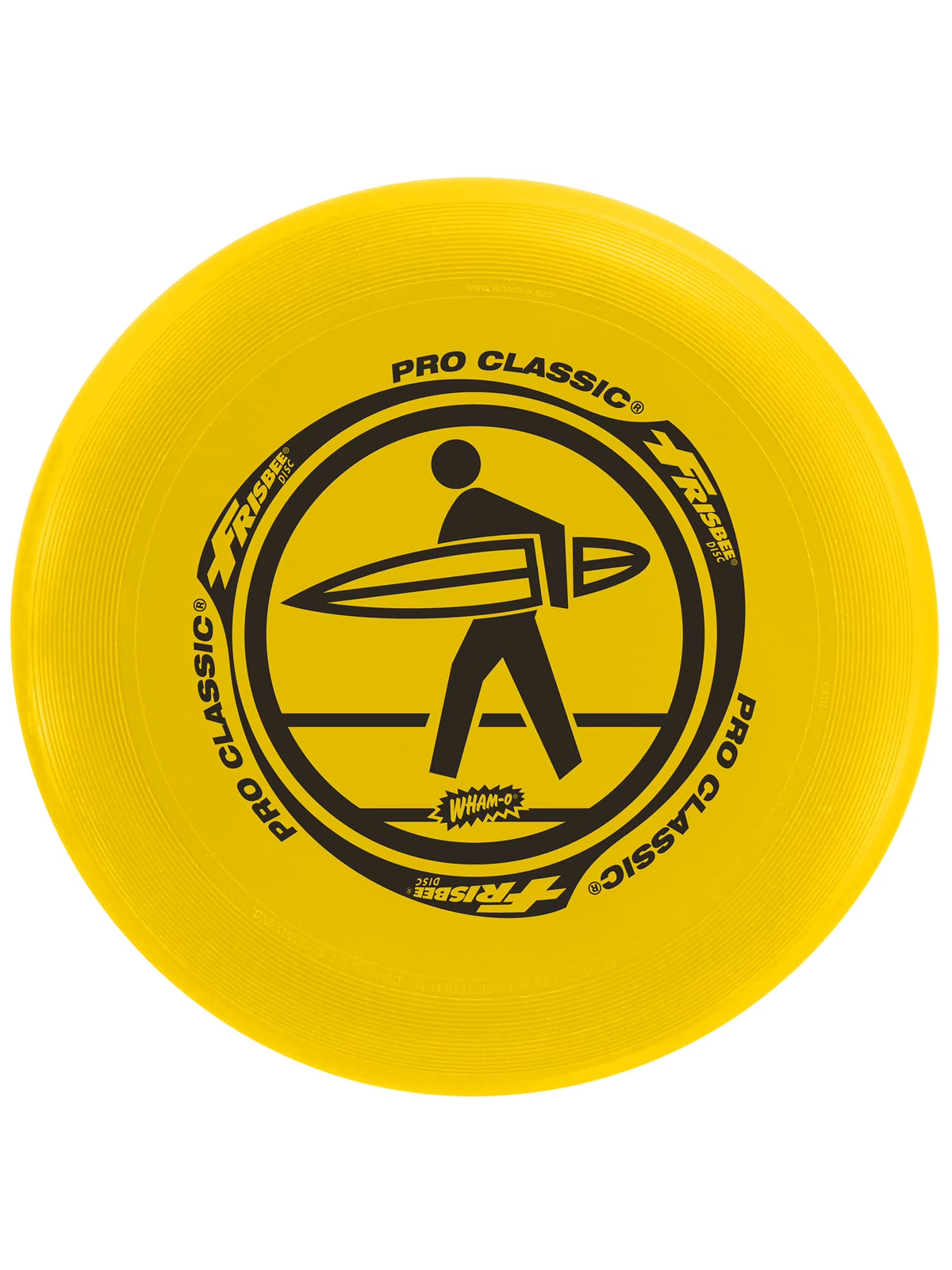 Yellow Surfer Crossing Frisbee G7013