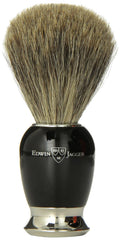 Simulated Horn Pure Badger Hair Shaving Brush with Nickel Plated Collar and End Cap Pack of 2 I886