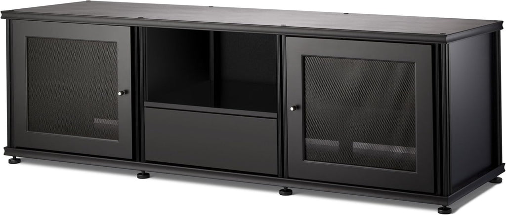 Walnut Black A/V Cabinet with Three Doors M974