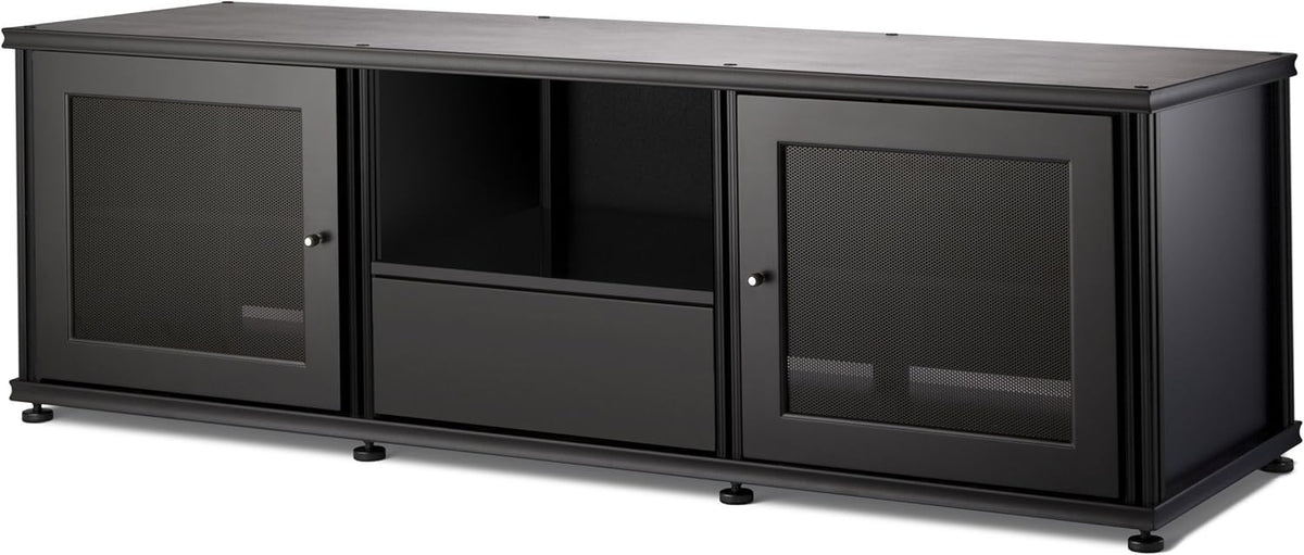 Walnut Black A/V Cabinet with Three Doors M974