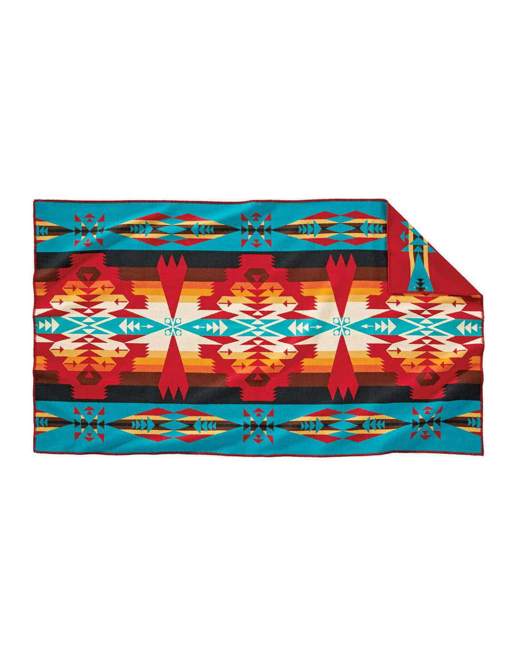 Scarlet Tucson Wool Saddle Blanket T3358
