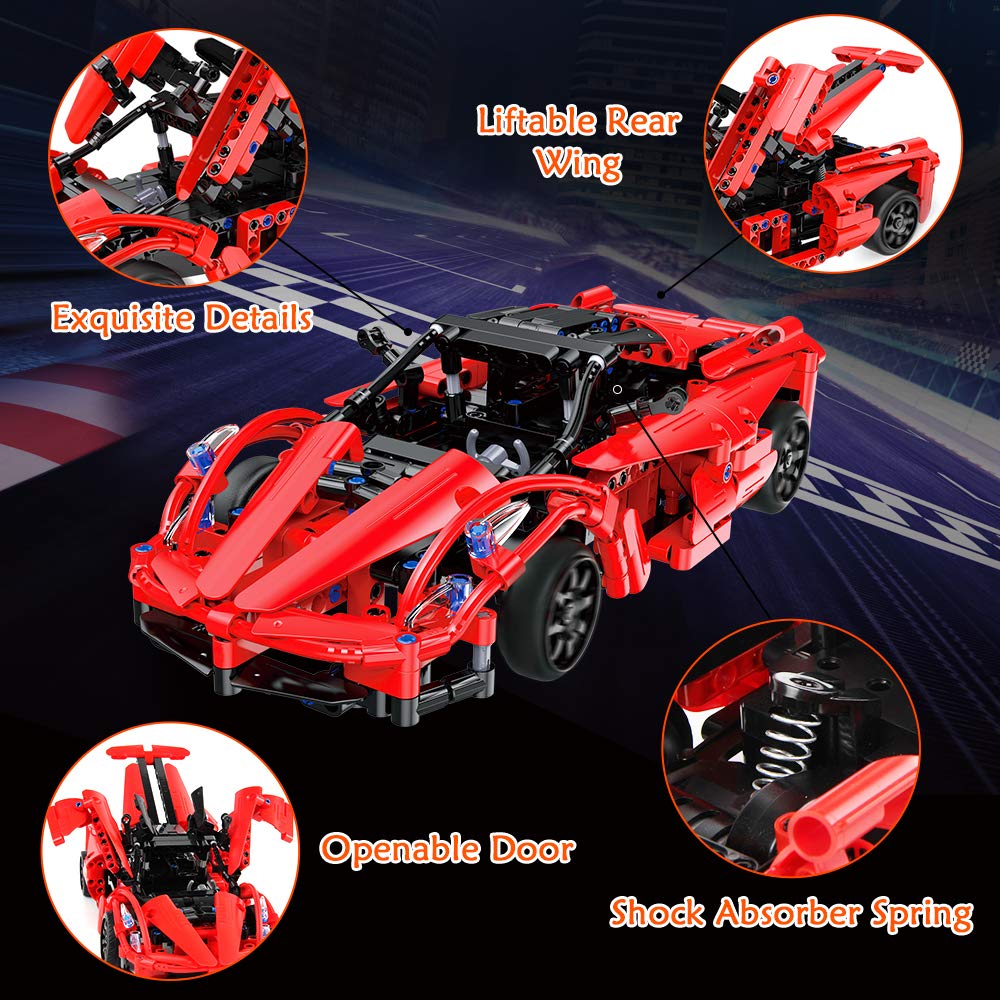 Remote Control Roadster Building Bricks Toy T582