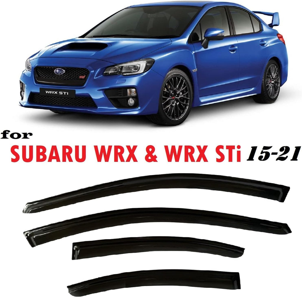 Smoke Tinted Tape-On Side Window Visor Deflectors Rain Guards Pack of 2 P5398