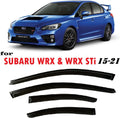 Smoke Tinted Tape-On Side Window Visor Deflectors Rain Guards Pack of 2 P5398
