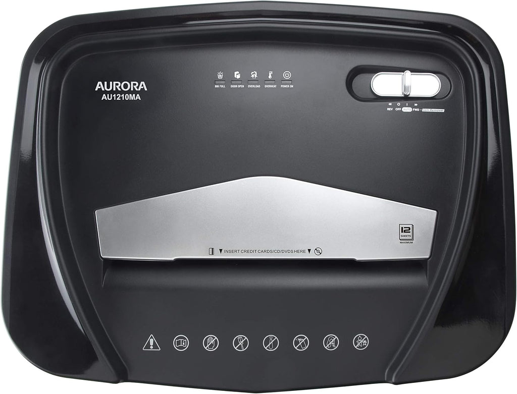 12-Sheet Micro-Cut Paper CD Credit Card Shredder S8367