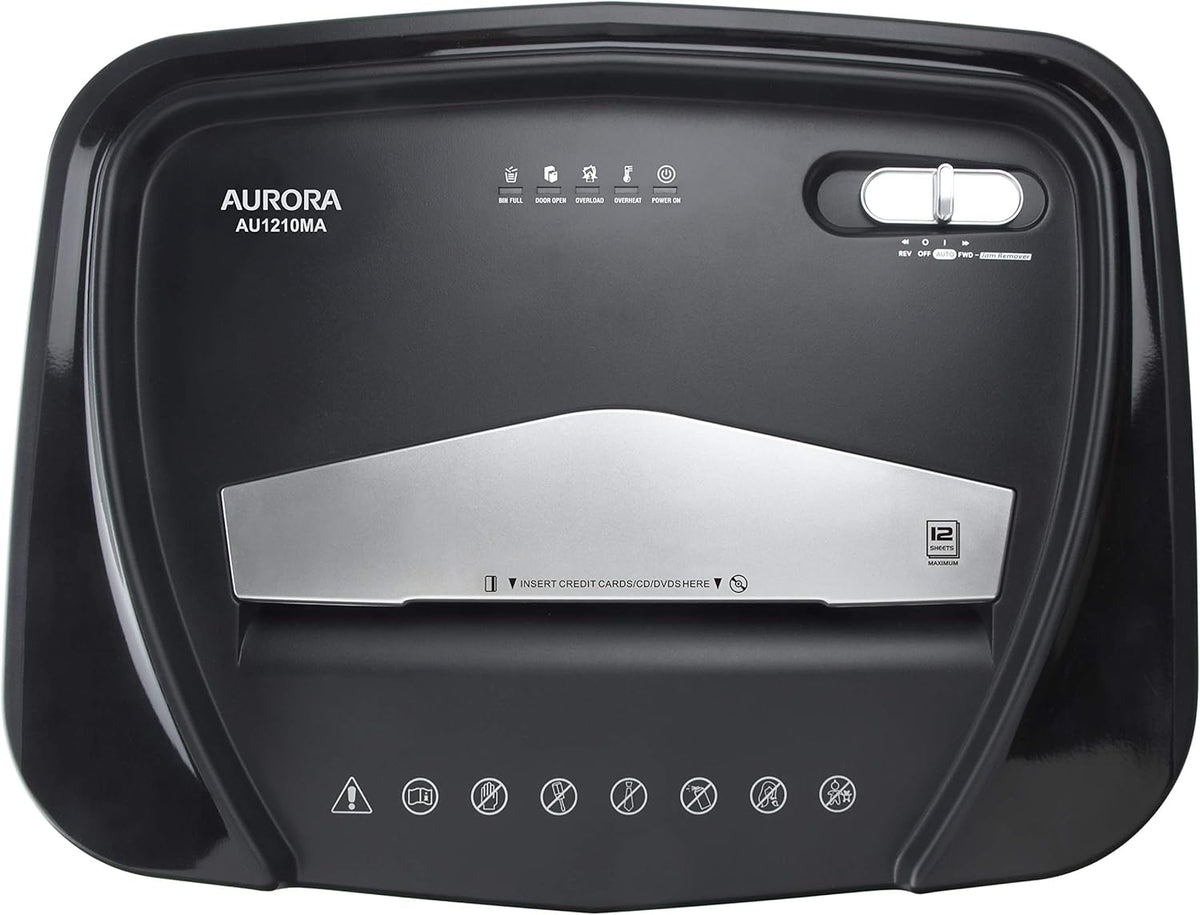 12-Sheet Micro-Cut Paper CD Credit Card Shredder S8367