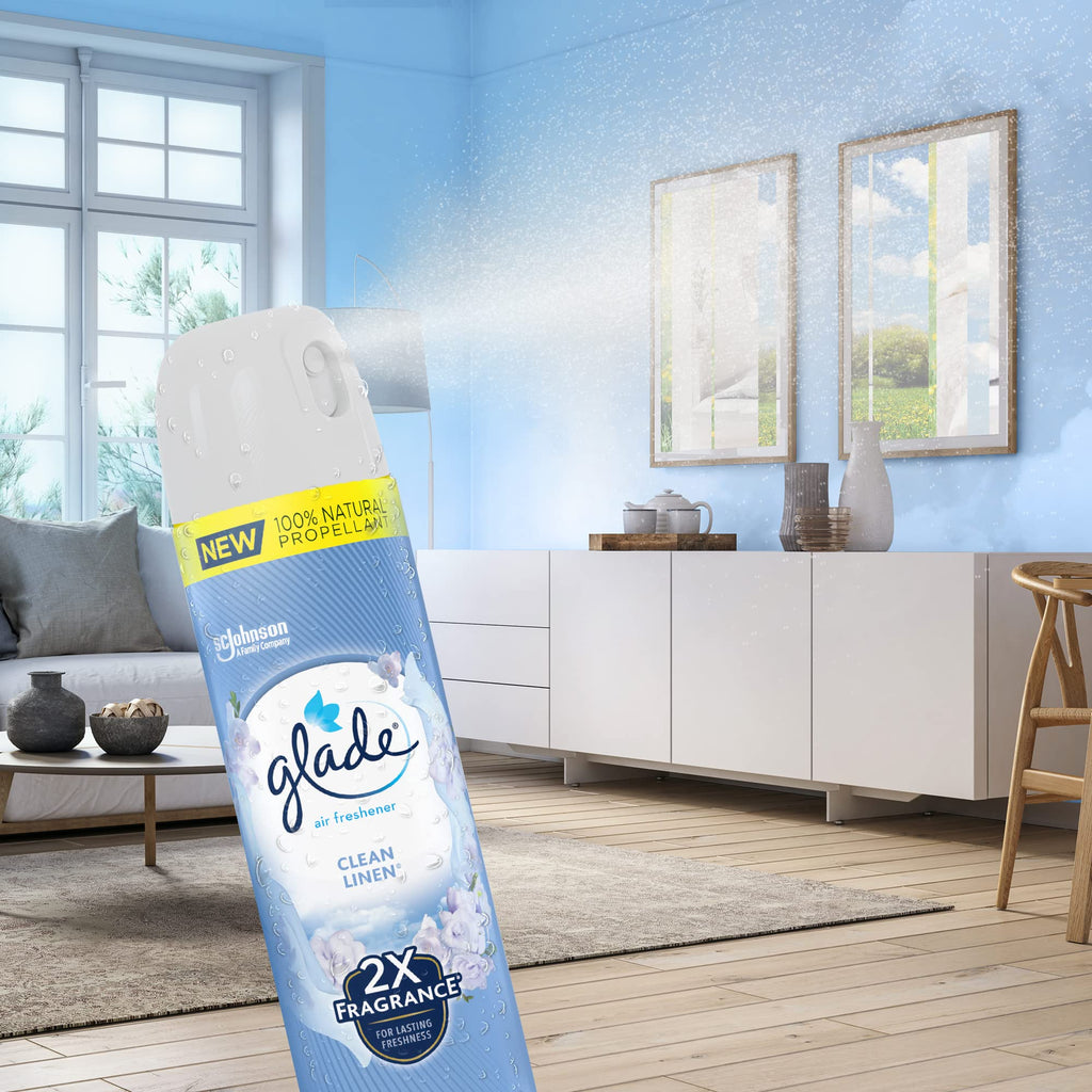 8.3 Oz Clean Linen Room Air Freshener Spray, Pack of 48 V287