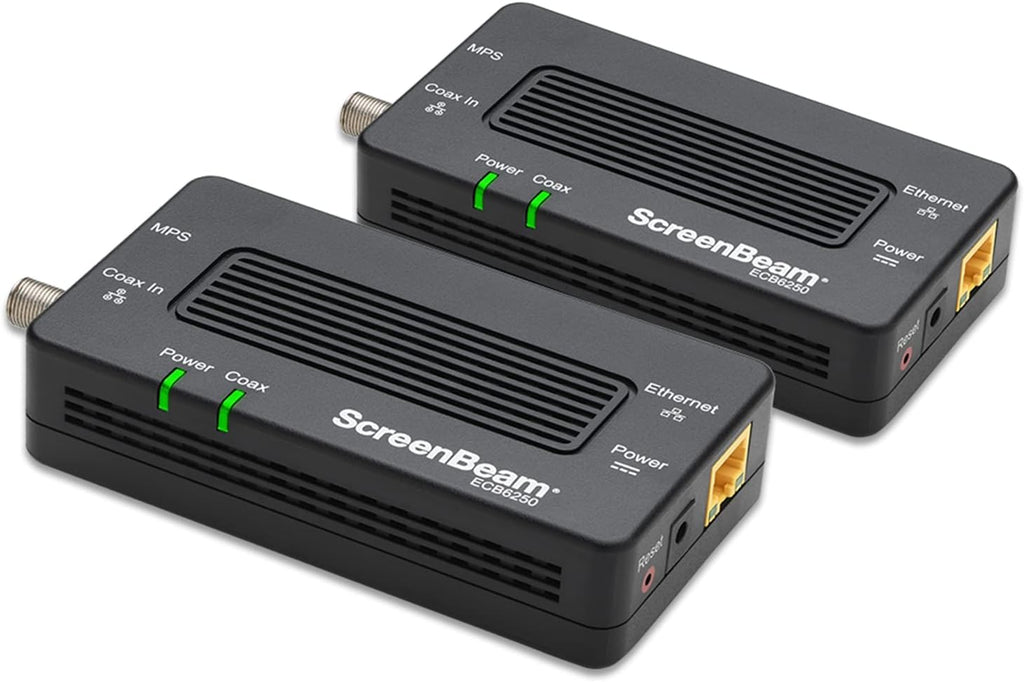 MoCA 2.5 Network Adapter for Ethernet Over Coax (2 Pack) J5406