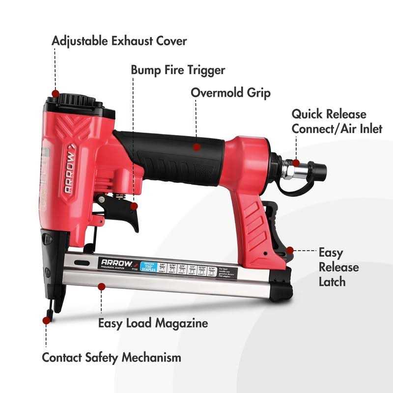 Oil-Free Staple Gun with 3750 Pieces T50 1/4 M6667