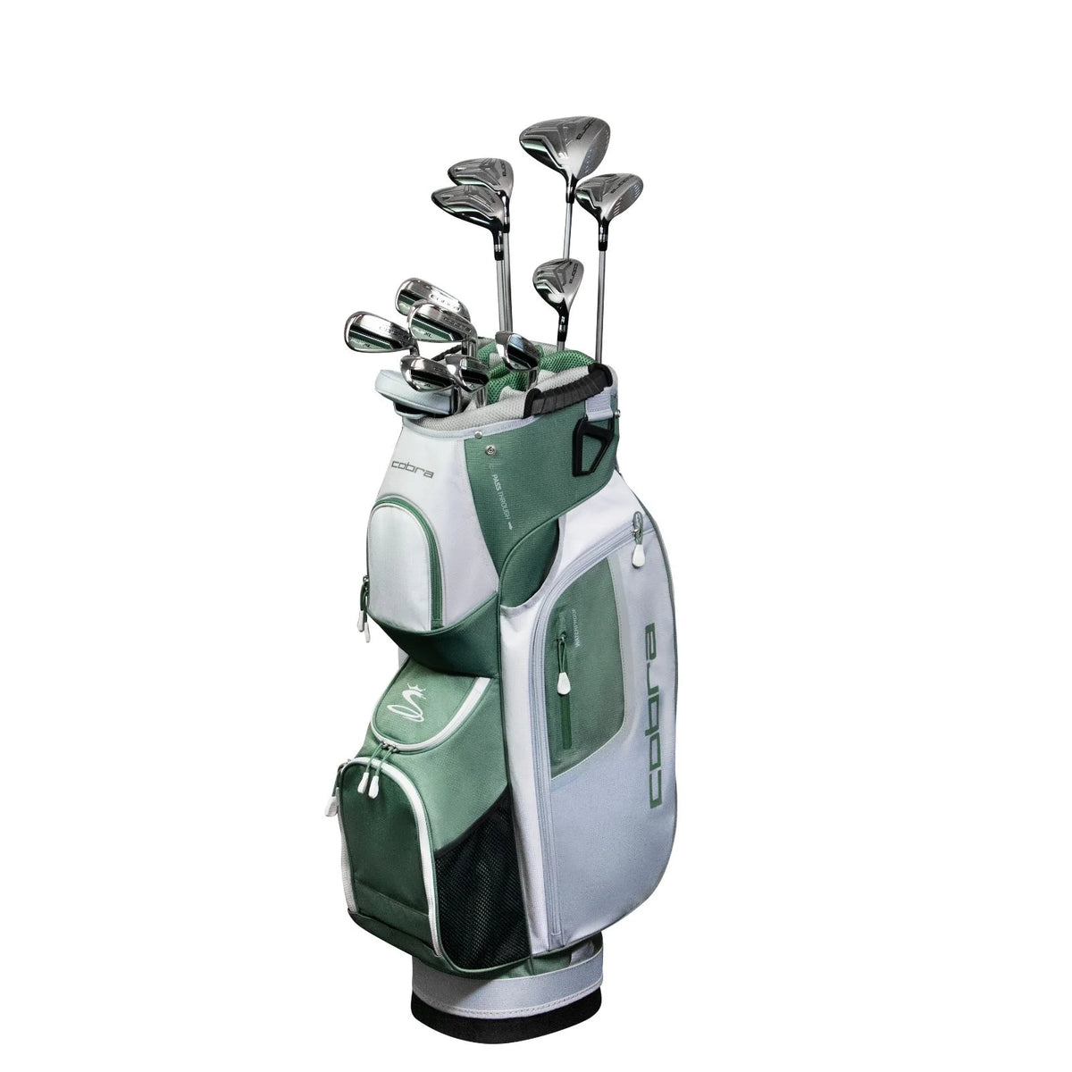 Women's Golf Set Black Olive Right Hand Cart Bag B784