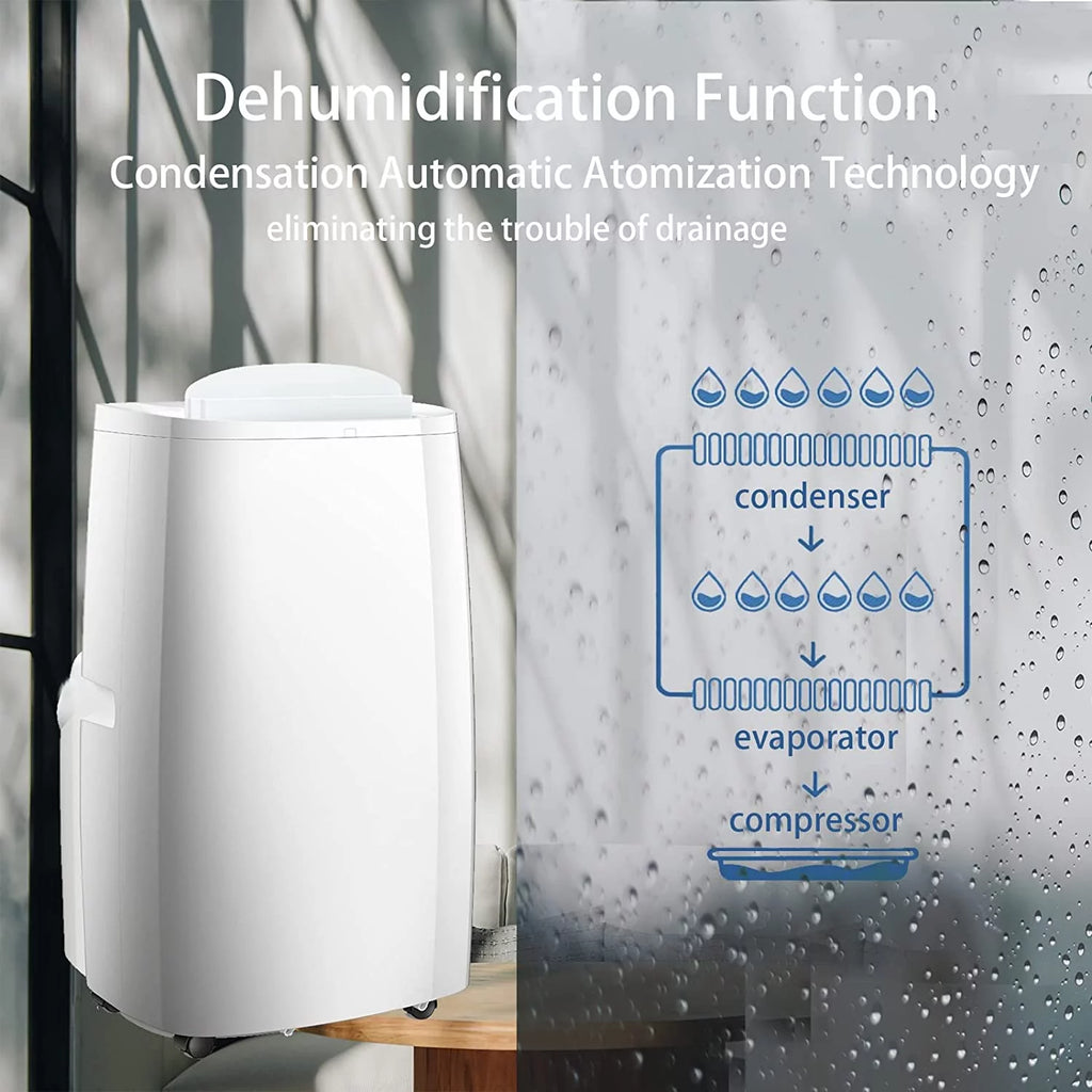 5000 BTU Portable Air Conditioner with Remote Control S33455