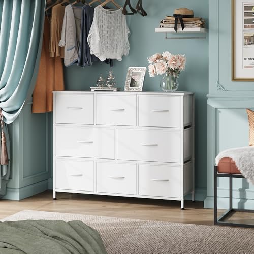 Charcoal Black 8 Fabric Drawer Dresser G385