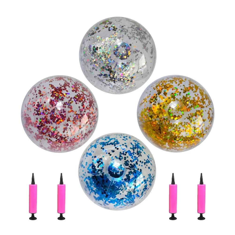 4 Pcs Inflatable Beach Balls Z489253