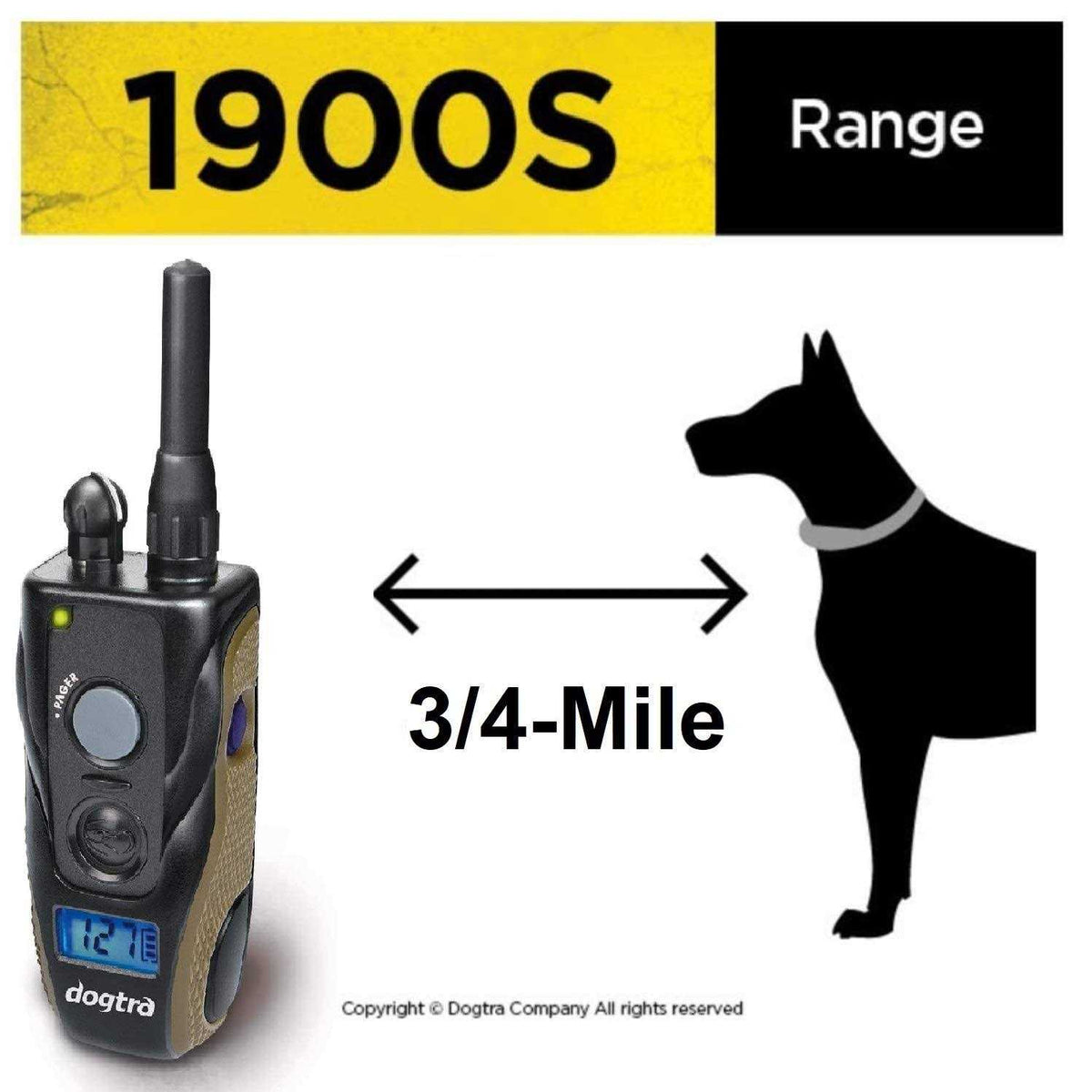 Black 1 Mile Remote Trainer E766992