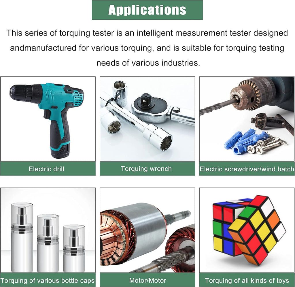 Digital Torque Meter Portable Torsion Meter Screw Driver Wrench Measure Tester Torque Testing Instrument With Calibration Certificate HP-250 Accessory A+B Q726