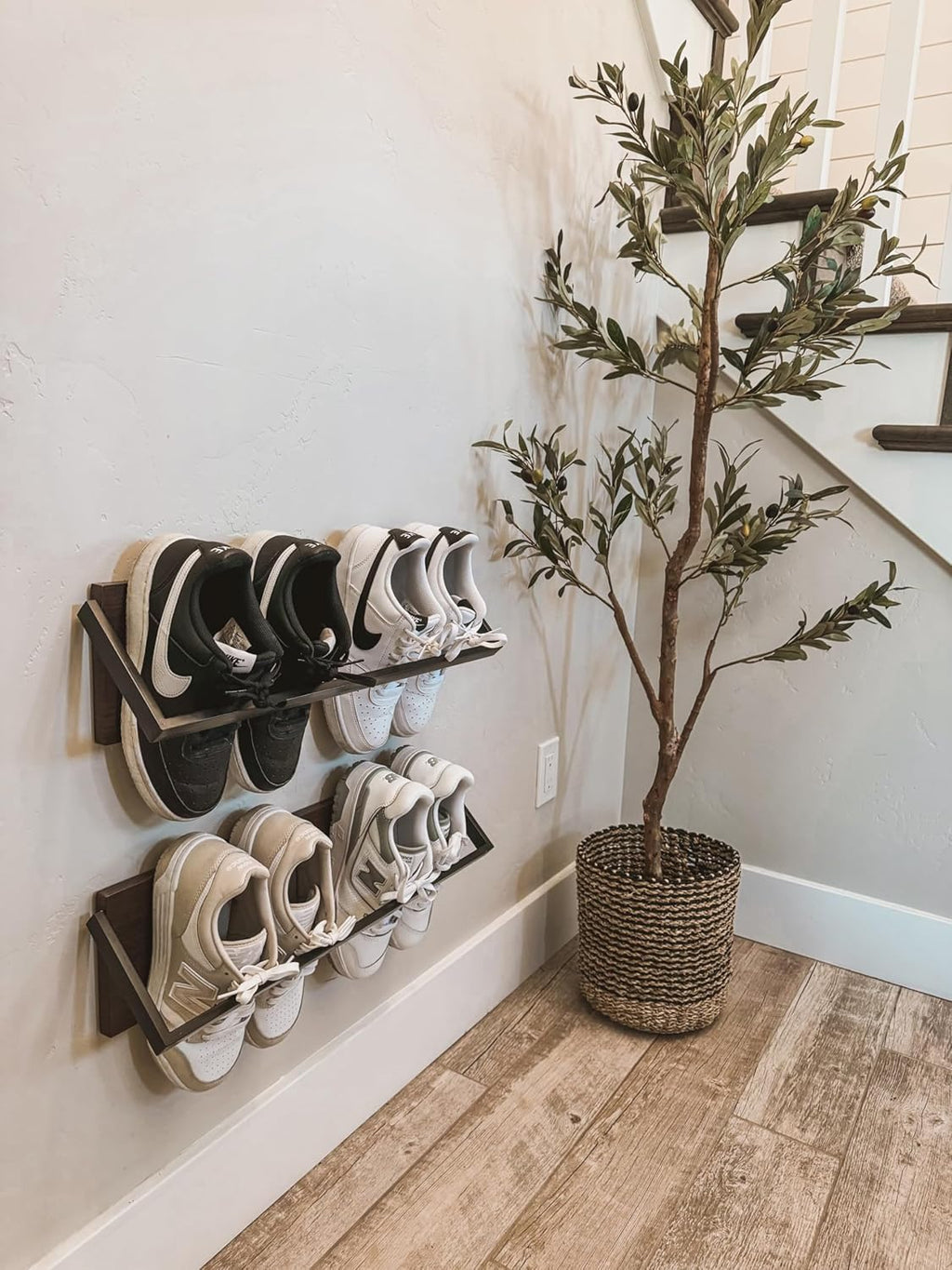 Set of 2 Wall Mounted Shoe Rack F80865
