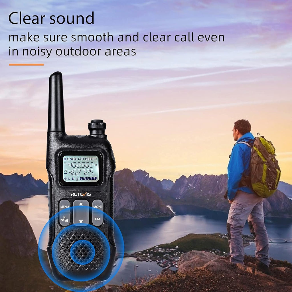 4 Pack Rechargeable Two Way Radio Walkie Talkies L4963