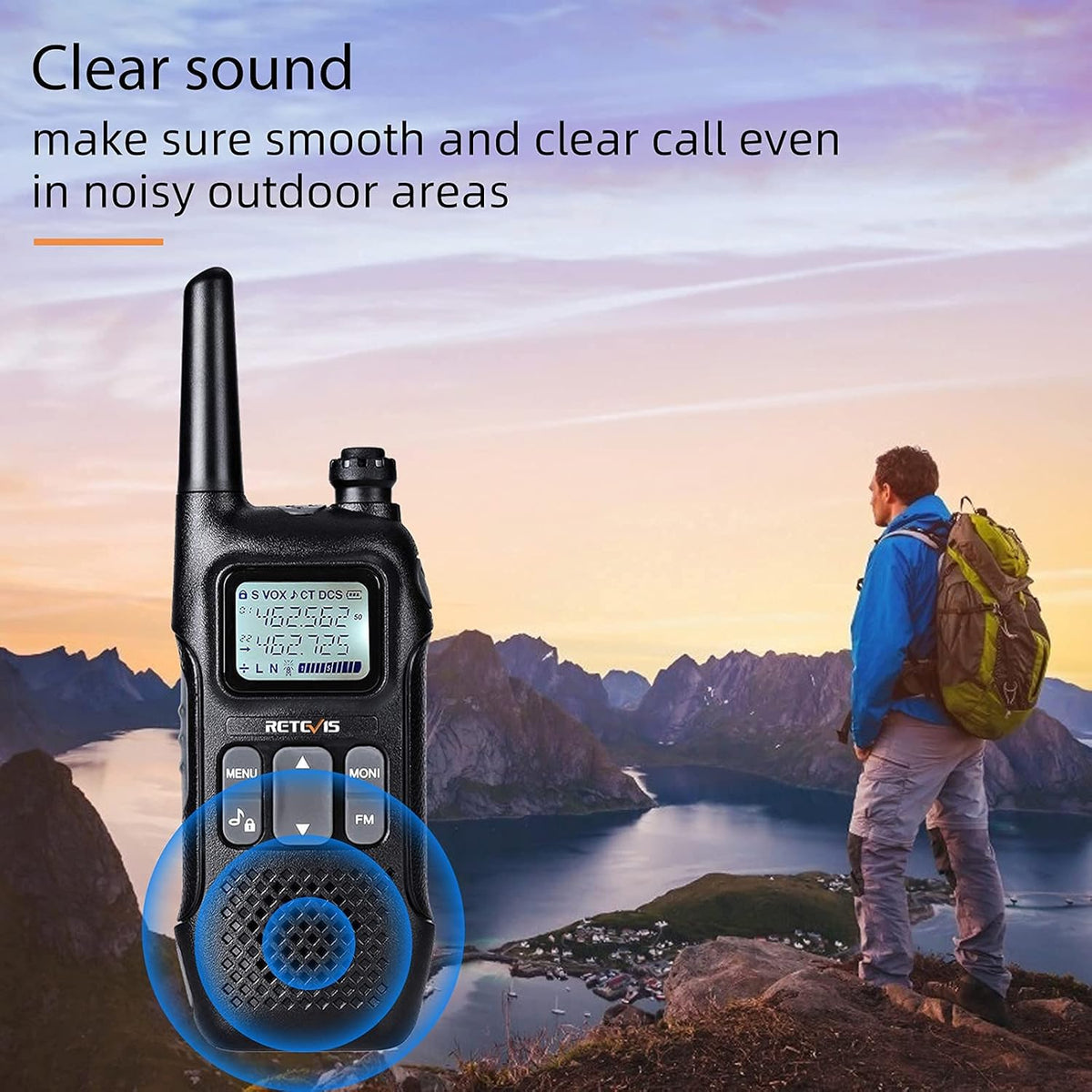 4 Pack Rechargeable Two Way Radio Walkie Talkies L4963